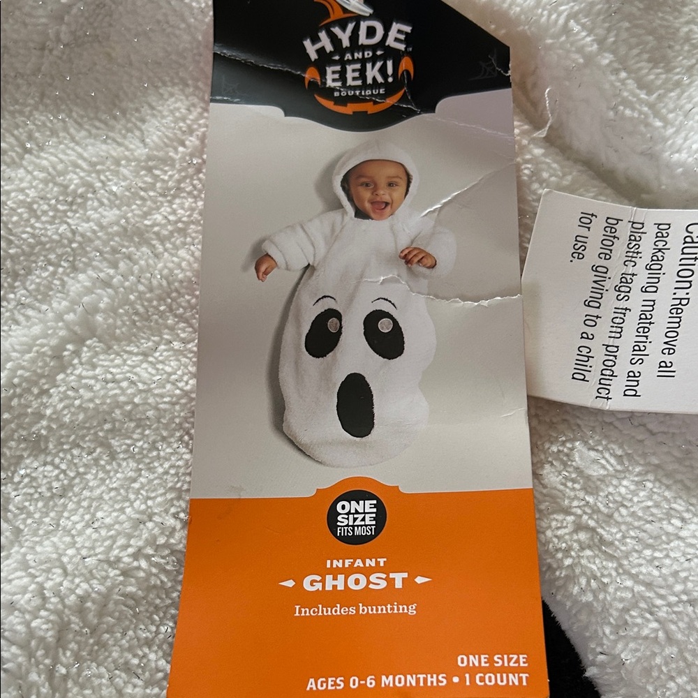 Infant Ghost Costume - White